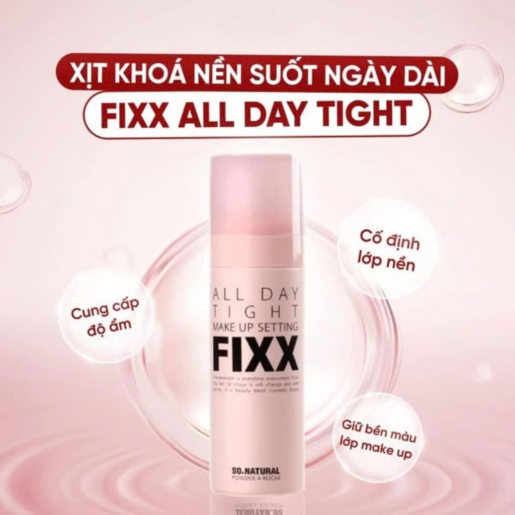 Xịt Khoá Makeup So Natural Fixx All Day Tight Make Up Setting 75ml