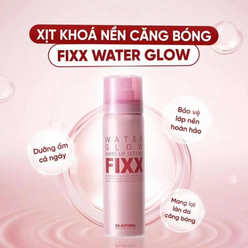 Xịt Khoá Makeup So Natural Fixx Water Glow Makeup Up Setting 75ml