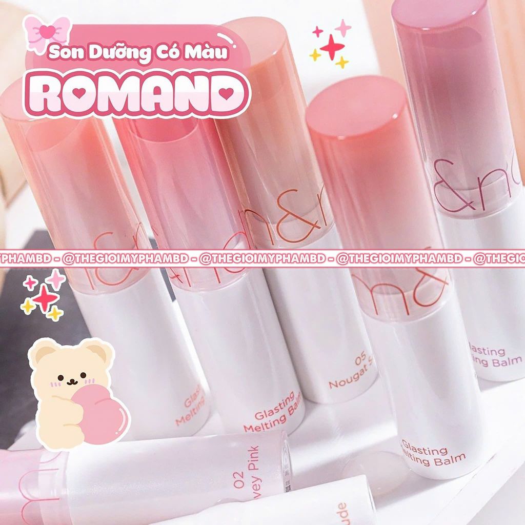 Son Dưỡng Romand Glasting Melting Balm #02 Lovey Pink