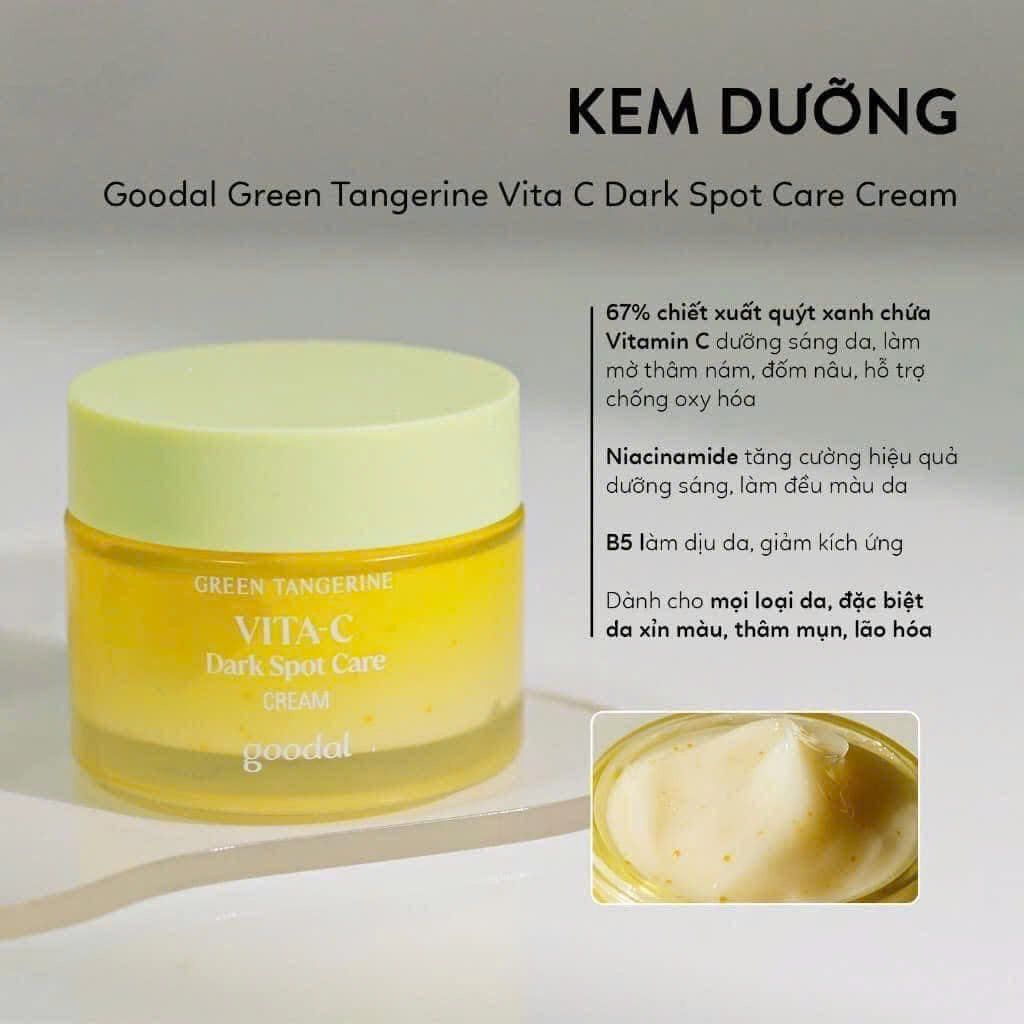 Kem Dưỡng Goodal Green Tangerine Vita C Dark Spot Care Cream 50ml