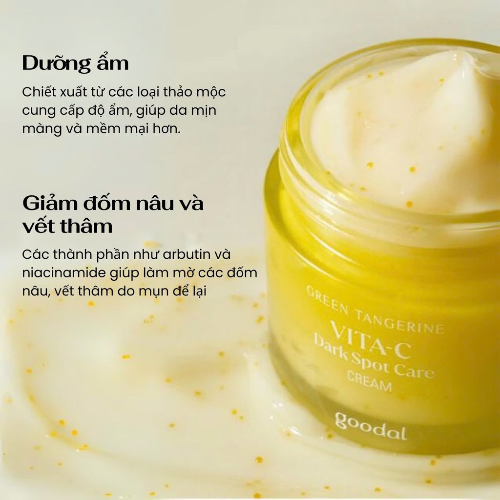 Kem Dưỡng Goodal Green Tangerine Vita C Dark Spot Care Cream 50ml