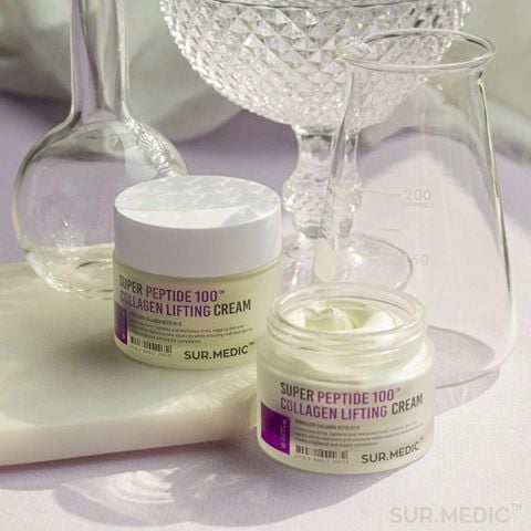 Kem Dưỡng Sur.Medic+ Trẻ Hoá Tái Tạo Da Hư Tổn Super Peptide 100TM Collagen Lifting Cream 50ml
