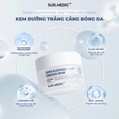 Kem Dưỡng Trắng Căng Bóng Da Sur.Medic+ Super Glutathione 1000 Enriched Cream 50ml