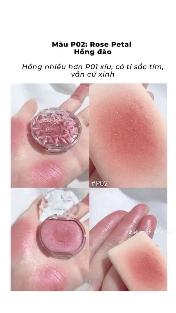 Má Hồng Dạng Kem Canmake Cream Cheek #P02