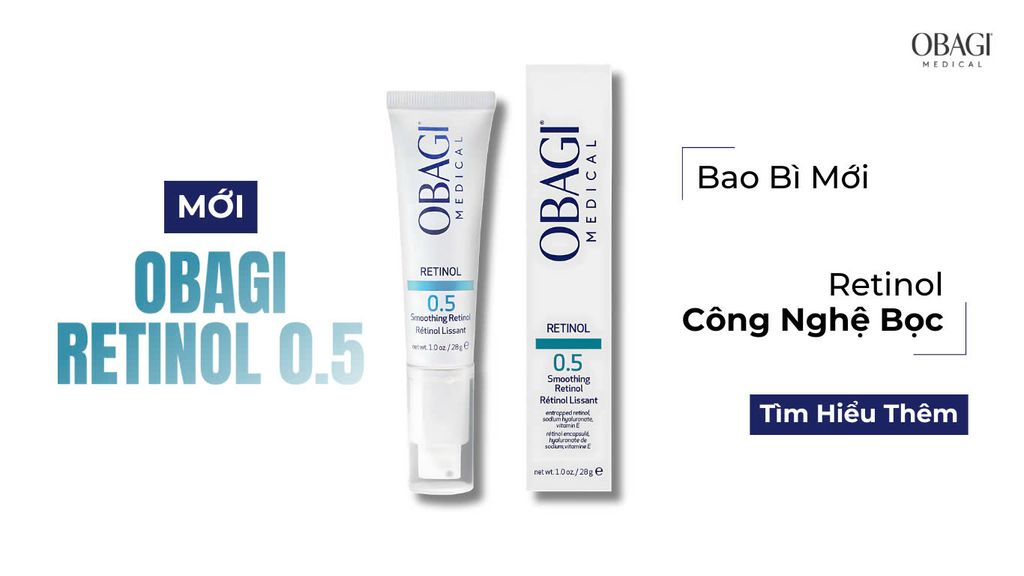 Kem Dưỡng Obagi - Retinol 0.5 Cream 28g Mẫu Mới (Ko Tđ)