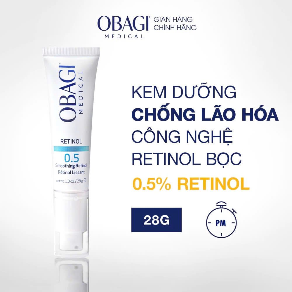 Kem Dưỡng Obagi - Retinol 0.5 Cream 28g Mẫu Mới (Ko Tđ)