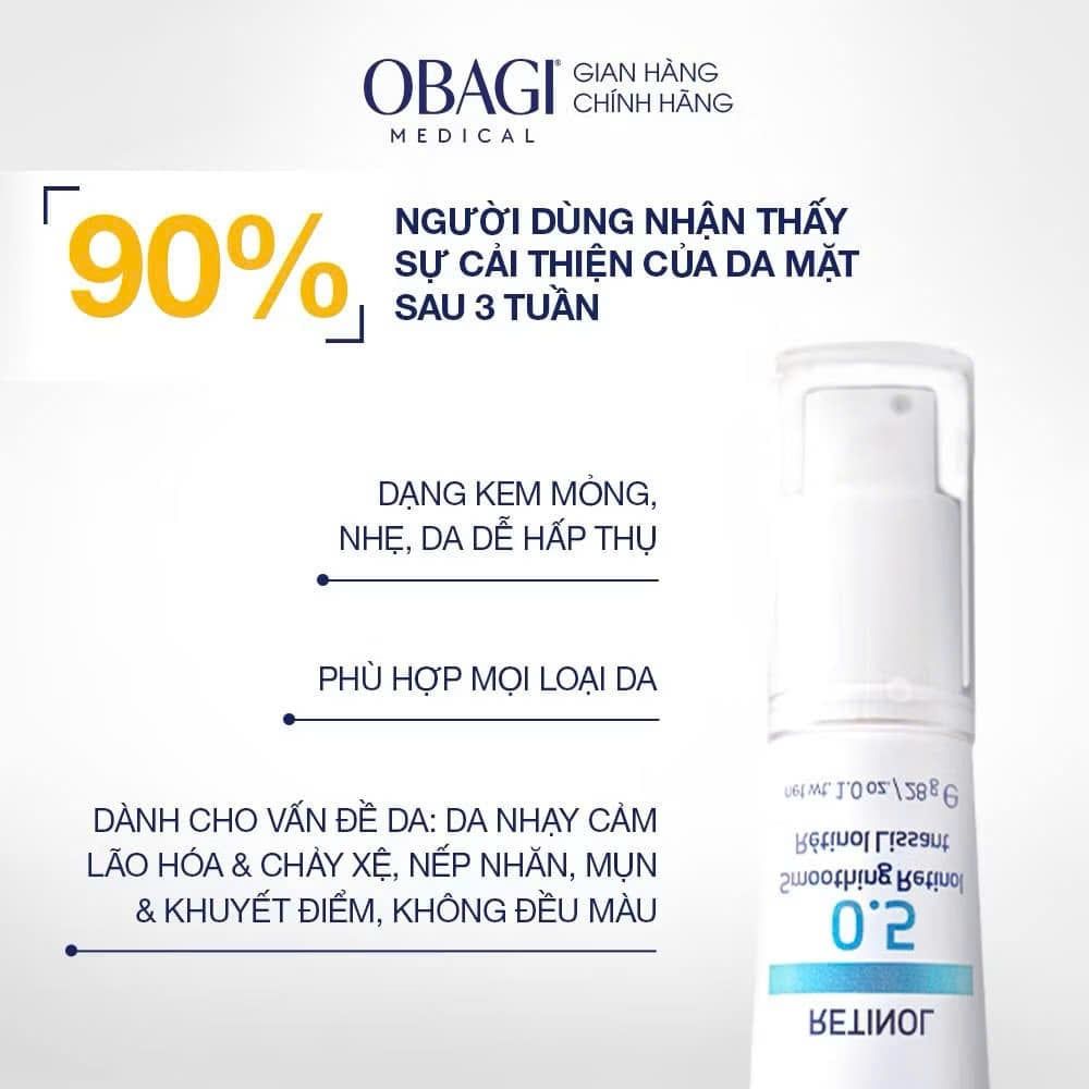 Kem Dưỡng Obagi - Retinol 0.5 Cream 28g Mẫu Mới (Ko Tđ)