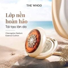 Set Cushion Whoo Hoa Hiên (Kèm 1 Lõi + 1 Cọ) Ko Tđ