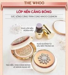Set Cushion Whoo Hoa Hiên (Kèm 1 Lõi + 1 Cọ) Ko Tđ
