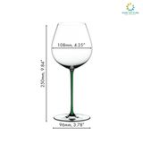 Ly Rượu Vang Đỏ RIEDEL Fatto A Mano Pinot Noir Dark Green RQ