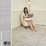 Thảm trải sàn Feather 7319E S.GREY/CREAM