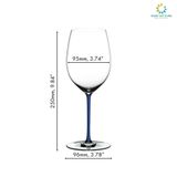 Ly Rượu Vang Đỏ RIEDEL Fatto A Mano Cabernet / Merlot Dark Blue