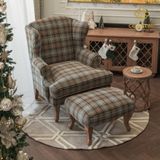 Queen Anne Wingback Armchair