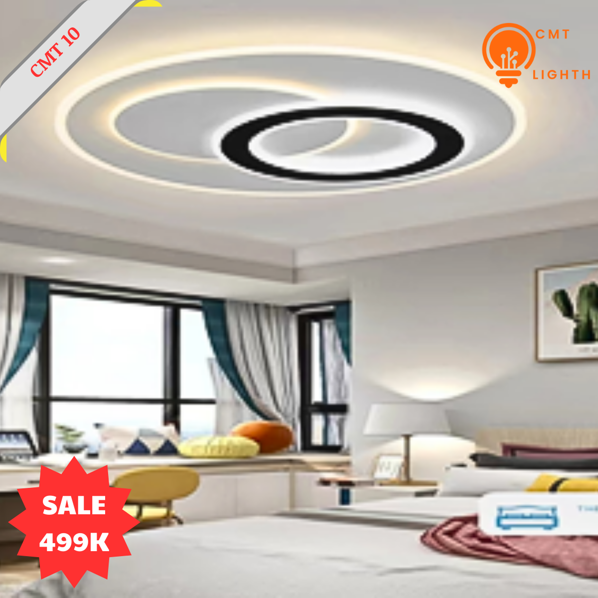  Đèn ốp trần CMT 10 