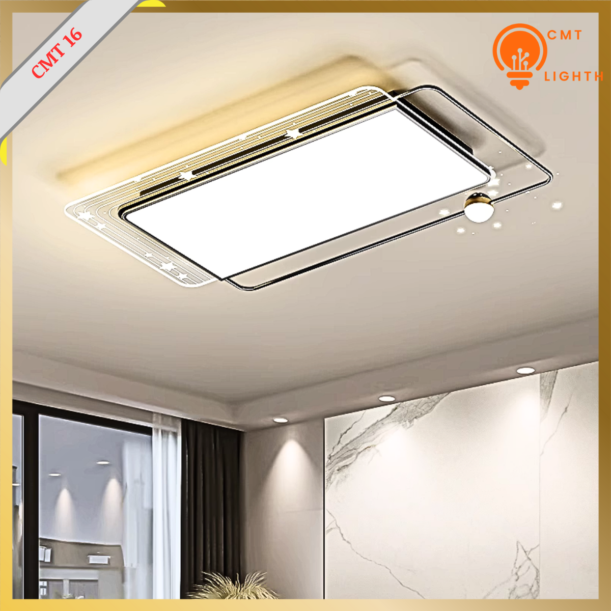  Đèn ốp trần hiện đại CMT 16 