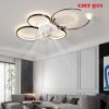  Đèn ốp trần  kèm Quạt trần cho phòng khách phòng ngủ phòng ngủ hiện đại, cao cấp CMT Q09 