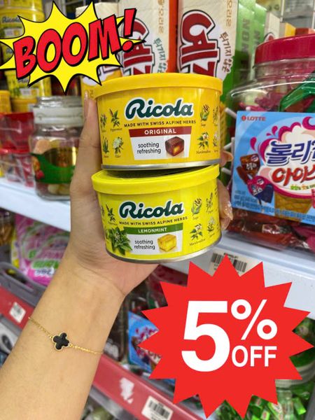 Kẹo ricola chanh & thảo mộc 100gr
