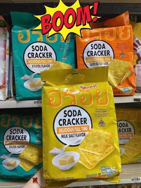 Bánh soda thái đủ vị (nhạt, nhạt+sữa, nhạt+muối)
