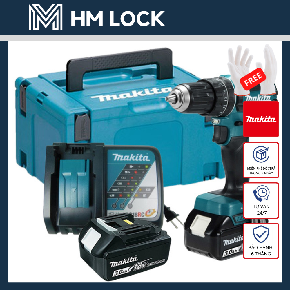 MAY KHOAN BUA V N VIT DUNG PIN MAKITA DHP485SFE S C DC18SD 2 PIN 3