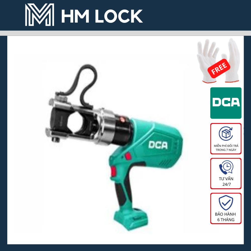 MÁY BẤM CÁP THỦY LỰC DÙNG PIN DCA - HÀNG CHÍNH HÃNG - HM LOCK - ADYH630EM