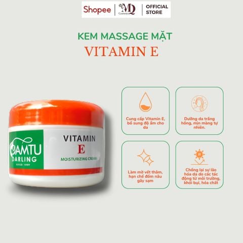 Kem Massage Mặt Vitamin E Giúp Dưỡng Ẩm, Dưỡng Trắng Hủ 175g