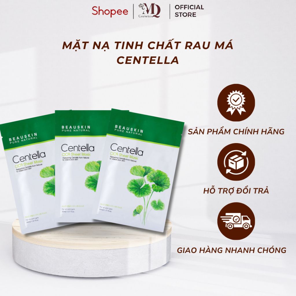 Mặt Nạ Giấy Tinh Chất Rau Má Cica Centella Giúp Tái Tạo Da 30ml