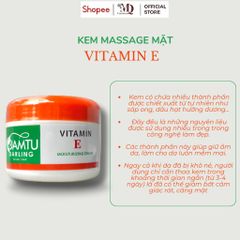 Kem Massage Mặt Vitamin E Giúp Dưỡng Ẩm, Dưỡng Trắng Hủ 175g