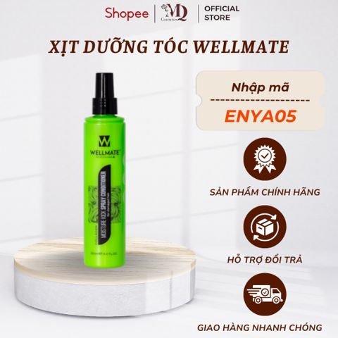 Xịt Dưỡng Phục Hồi Tóc Hư Tổn Wellmate Moisture Kick Spray Conditioner Dung Tích 250ml