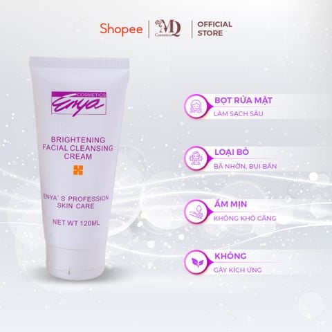 Sữa Rửa Mặt ENYA Sáng Da Cao Cấp 120ml  - Làm Sạch Sâu, Hạn Chế Bã Nhờn & Cấp Ẩm