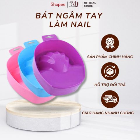 Bát Ngâm Tay Làm Nail Chuyên Dụng, Chất Liệu Nhựa Cao Cấp (Giao Màu Ngẫu Nhiên)