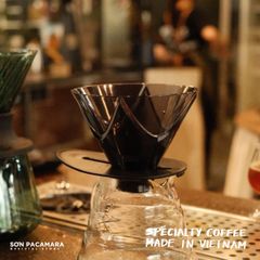 Phễu pha cà phê Mugen Hario - Nhựa Trong Màu Đen - 2 Cup - Bền, Phù Hợp Pha Cà Phê Tại Nhà Và Camping