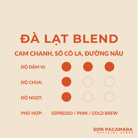 (Sỉ) 3 KG Đà Lạt Blend - Phù Hợp Espresso / Phin / Cold Brew - Rang Vừa