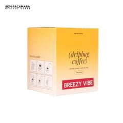 Cà Phê Phin Giấy Sơn Pacamara Gói Breezy Vibe, Xay Mới, 100% Arabica, Hương Trái Cây, Vị Nhẹ, Túi 14gr / Hộp 10 Túi