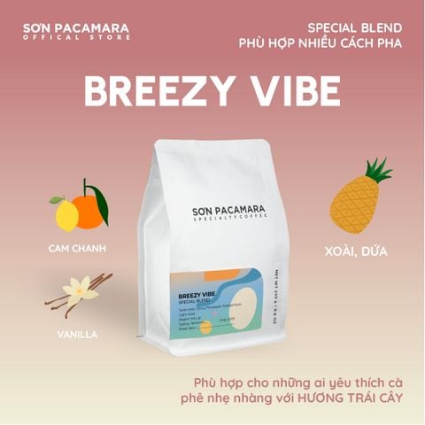 (Cà Mới) Cà Phê Cold Brew Gói Breezy Vibe, Special Blend, 100% Specialty Coffee, Hương Trái Cây, Vị Nhẹ, Rang Vừa, Gói 250gr / 500gr