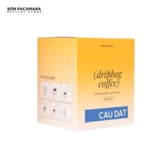 Cà Phê Phin Giấy Sơn Pacamara Gói Cầu Đất, Xay Mới, 100% Arabica, Hợp Uống Với Sữa, Túi 14gr / Hộp 10 Túi