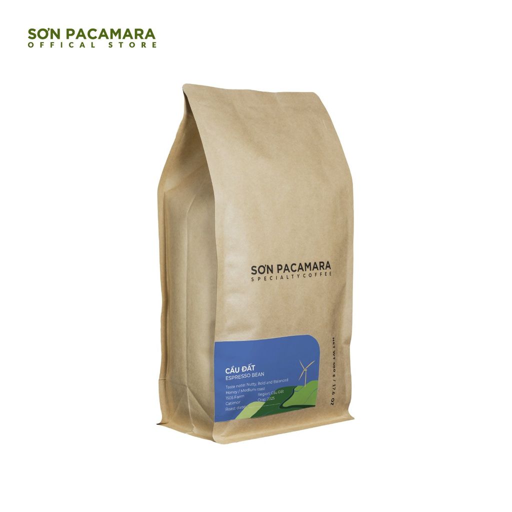 Cà Phê Espresso Gói Cầu Đất, 100% Specialty Coffee, Phù Hợp Cà Phê Sữa, Rang Vừa, Gói 250gr / 500gr