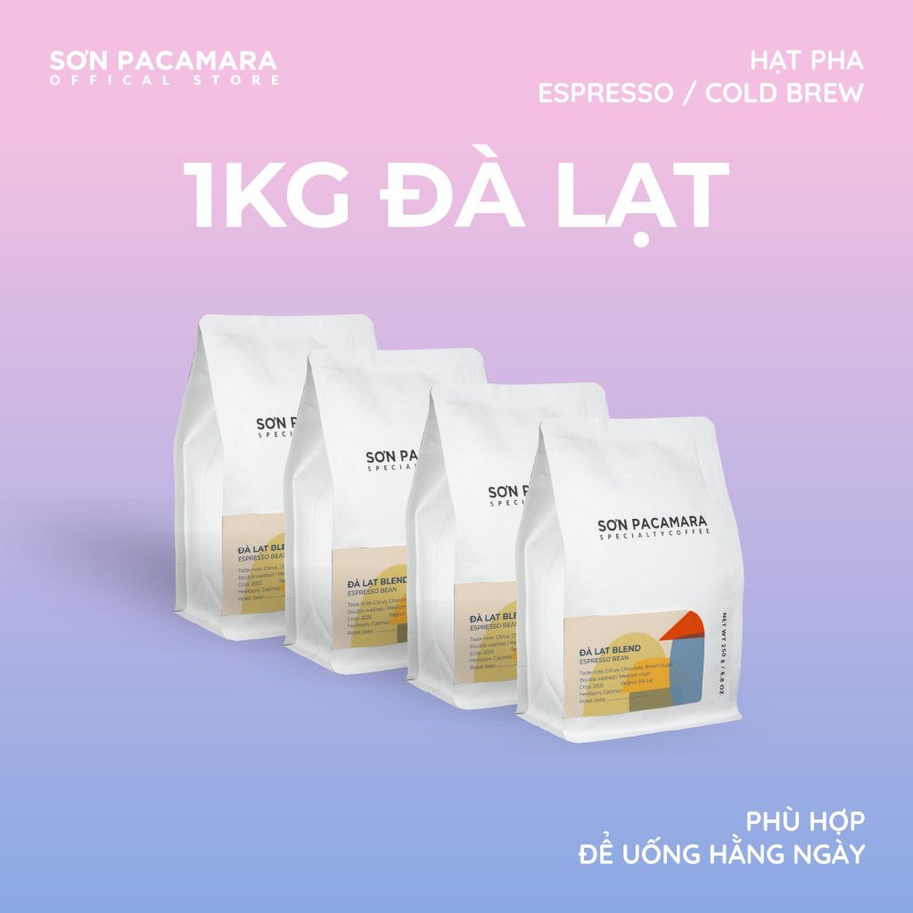 (Tiết kiệm 90K) Combo 1KG Đà Lạt Gói 250gr / 500gr - Phù Hợp Pha Máy / Phin