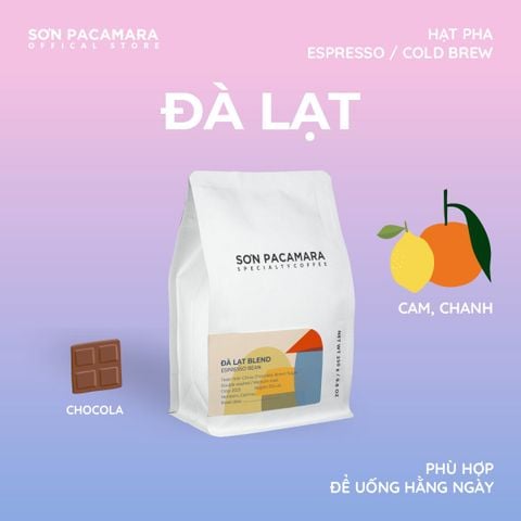 Cà Phê Espresso Gói Đà Lạt, 100% Specialty Coffee, Gu Hiện Đại Rang Vừa, Gói 250gr/500gr