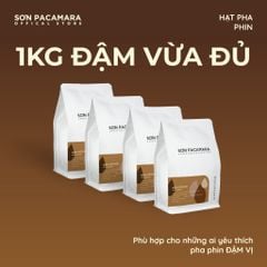 (Tiết kiệm 80K) Combo 1KG Đậm Vừa Đủ Gói 250gr/500gr - Phù Hợp Phin - 50% Arabica 50% Robusta, Rang Đậm