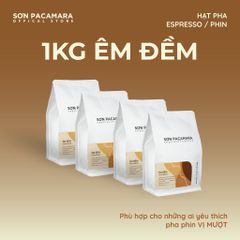 (Tiết kiệm 85K) Combo 1KG Êm Đềm Gói 250gr/500gr - Phù Hợp Phin - 100% Arabica Rang Đậm