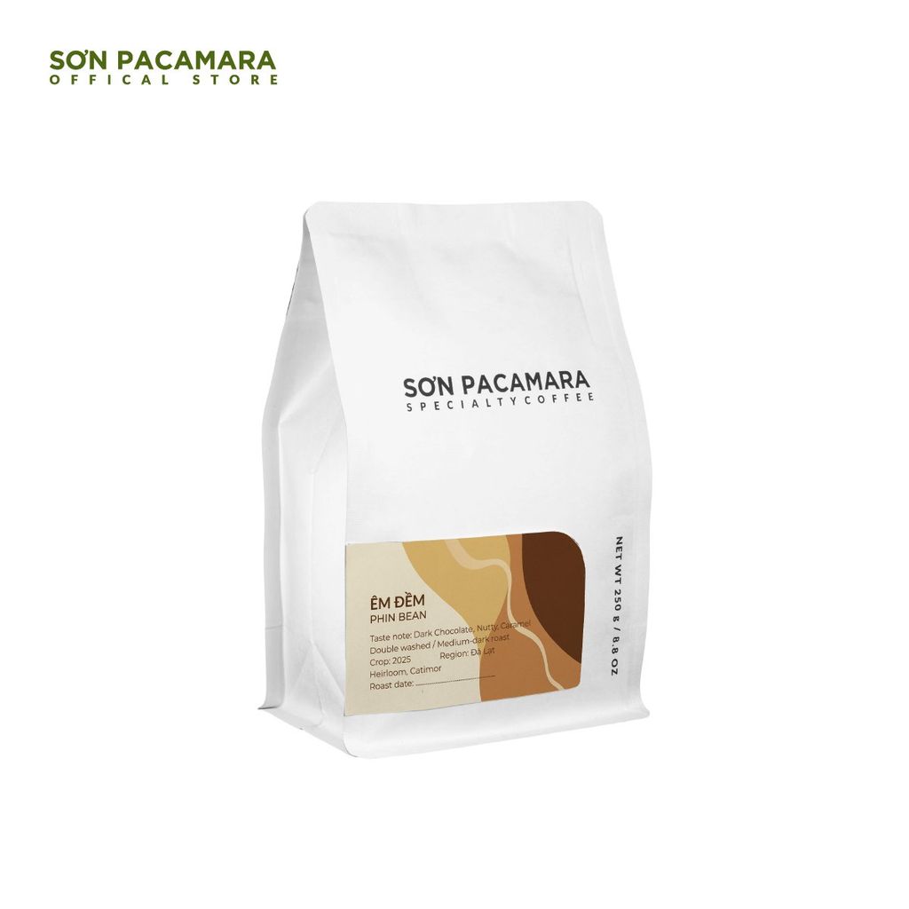 Cà Phê Pha Phin Gói Êm Đềm, 100% Arabica Chất Lượng Cao Đà Lạt, Rang Đậm, Chua Nhẹ Không Gắt, Gói 250gr/500gr