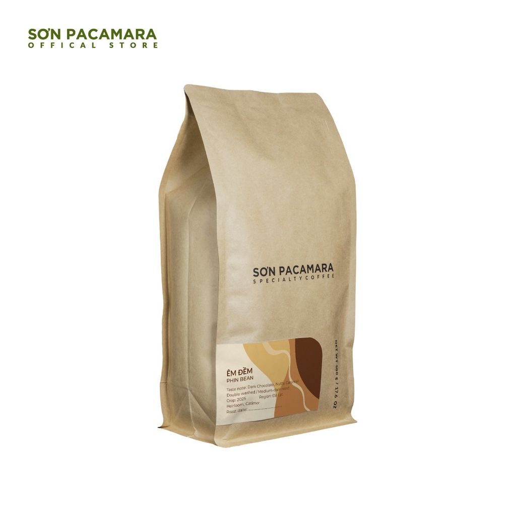 Cà Phê Pha Phin Gói Êm Đềm, 100% Arabica Chất Lượng Cao Đà Lạt, Rang Đậm, Chua Nhẹ Không Gắt, Gói 250gr/500gr