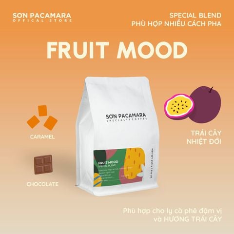 Cà Phê Cold Brew Gói Fruit Mood, Special Blend, 100% Specialty Coffee, Hương Trái Cây, Vị Đầm, Rang Vừa, Gói 250gr / 500gr