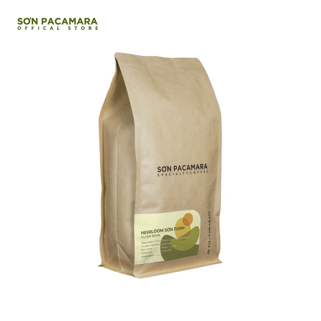 (New Crop 2025) Cà Phê Pour Over Gói Heirloom, 100% Specialty Coffee Đà Lạt, Rang Nhạt, Gói 250gr / 500gr