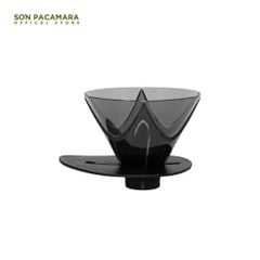 Phễu pha cà phê Mugen Hario - Nhựa Trong Màu Đen - 2 Cup - Bền, Phù Hợp Pha Cà Phê Tại Nhà Và Camping