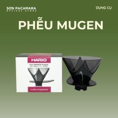 Phễu pha cà phê Mugen Hario - Nhựa Trong Màu Đen - 2 Cup - Bền, Phù Hợp Pha Cà Phê Tại Nhà Và Camping