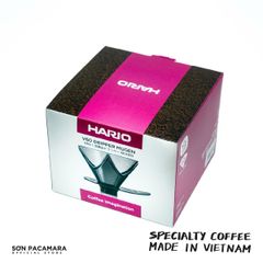 Phễu pha cà phê Mugen Hario - Nhựa Trong Màu Đen - 2 Cup - Bền, Phù Hợp Pha Cà Phê Tại Nhà Và Camping