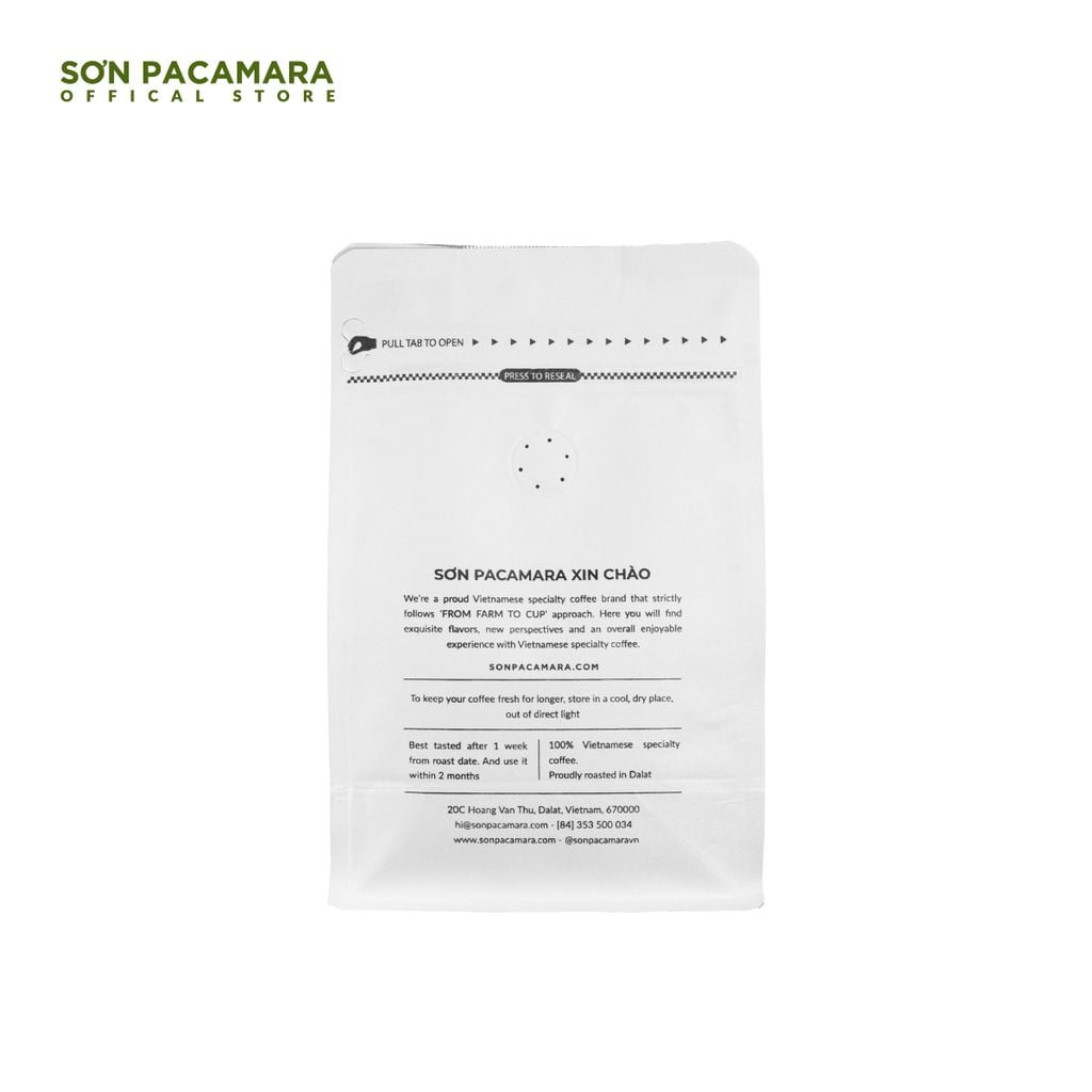 (New Crop 2025) Gói Đặc Biệt Pacamara Micro Lot Từ Sơn Farm, Vị Ngọt Dày, Gói 100gr/250gr