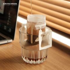 Cà Phê Phin Giấy Sơn Pacamara Gói Lang Biang, Xay Mới, 100% Arabica, Hương Trái Cây Nhiệt Đới, Túi 14gr / Hộp 10 Túi