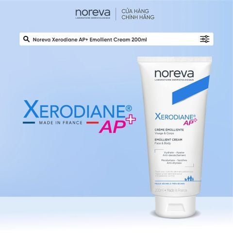  Kem dưỡng và phục hồi cho da viêm da cơ địa Noreva Xerodiane Emollient Cream 200ML 